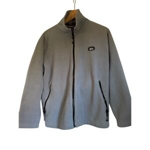 REI Womens Polartec Fleece Full Zip Jacket Outdoor Activewear Coat Blue - Medium